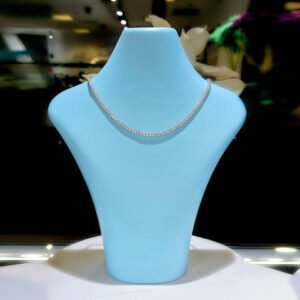 11 Carats Round Cut Diamond Tennis Necklace