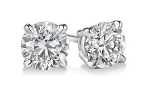 3.00 Ctw. Round Cut Diamond Stud Earrings K Color VS2 Clarity GIA Certified 3X