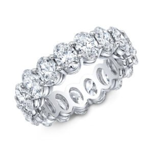 4 Carats Oval Eternity Band