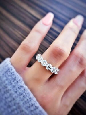 4.00 Ct Diamond Eternity Band Classic F Color VS1 Clarity