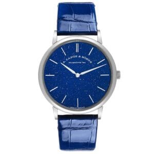 A. Lange & Söhne Saxonia (Reference 205.086). A white gold manual wind wristwatch. 2022