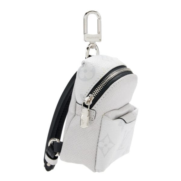 Antarctica Grey Taïga and Monogram Coated Canvas Discovery Backpack Charm Silver Hardware, 2020