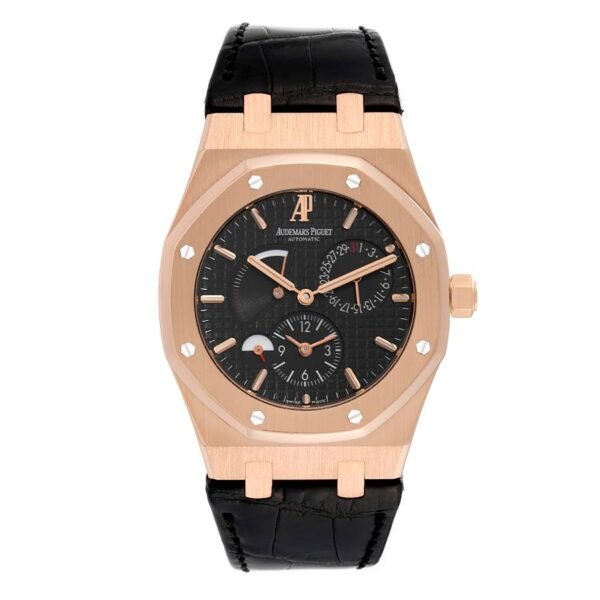 Audemars Piguet Royal Oak (Reference 26120OR). A rose gold automatic wristwatch with date, dual time, power reserve and day/night indicator. 2001-2007