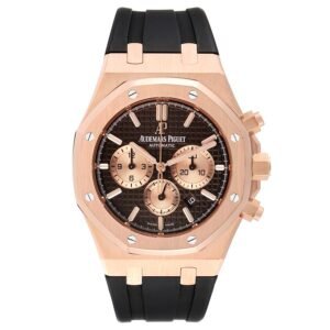 Audemars Piguet Royal Oak (Reference 26331OR.OO.D821CR.01). A rose gold automatic wristwatch with date and chronograph.