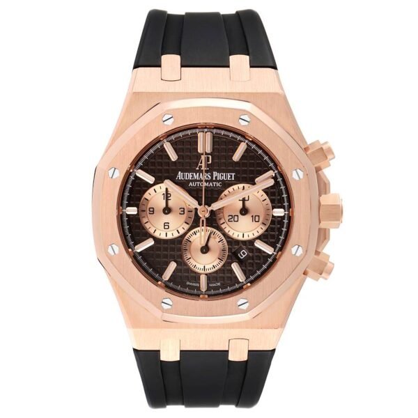 Audemars Piguet Royal Oak (Reference 26331OR.OO.D821CR.01). A rose gold automatic wristwatch with date and chronograph.