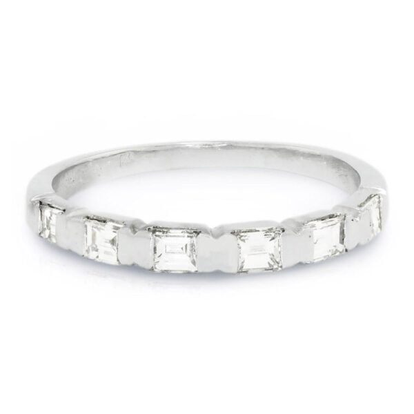 Baguette Diamond Channel Set Wedding Band 14K .50ctw