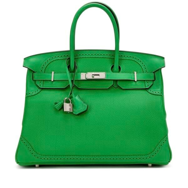 Bambou Togo and Swift Ghillies Birkin 35 Palladium Hardware, 2015