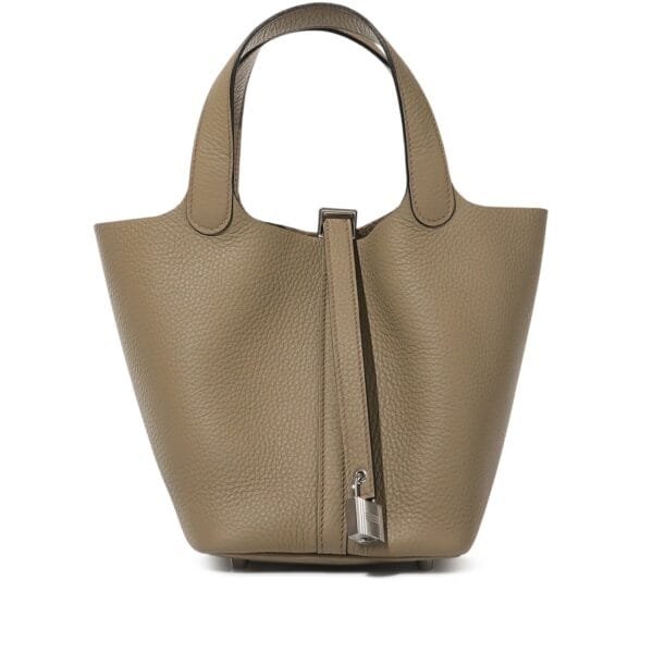 Beige Marfa Clemence Picotin Lock 18 Palladium Hardware, 2024