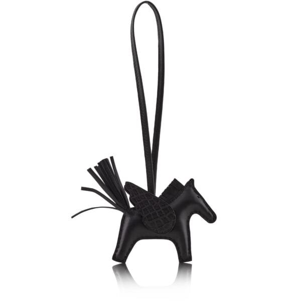 Black Alligator and Milo Lambskin Pegase Rodeo Charm PM, 2022