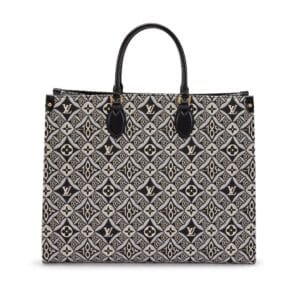 Black and Grey Monogram Jacquard Since 1854 OnTheGo GM Gold Hardware, 2020