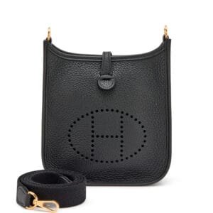 Black Clemence Mini Evelyne 16 TPM Gold Hardware, 2024