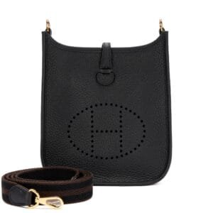 Black Clemence Mini Evelyne II TPM 16 Gold Hardware, 2024