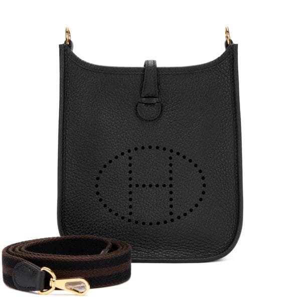 Black Clemence Mini Evelyne II TPM 16 Gold Hardware, 2024