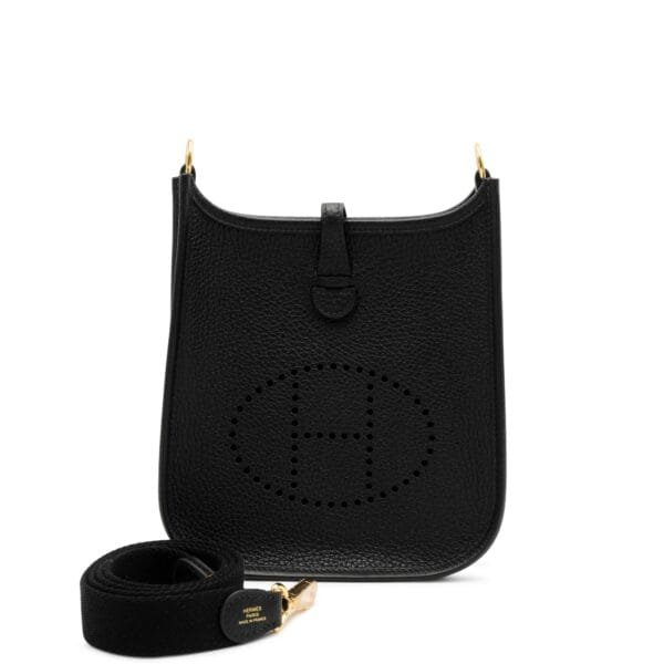 Black Clemence Mini Evelyne II TPM 16 Gold Hardware, 2024