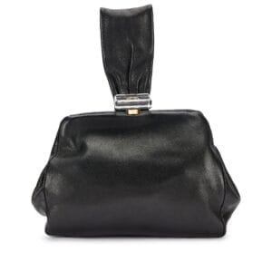 Black Lambskin and Resin Clutch Gold Hardware, 2002-03