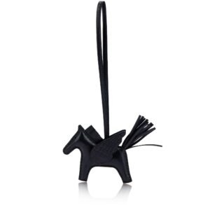 Black Matte Alligator and Milo Lambskin GriGri Rodeo Pegase Charm PM, 2022
