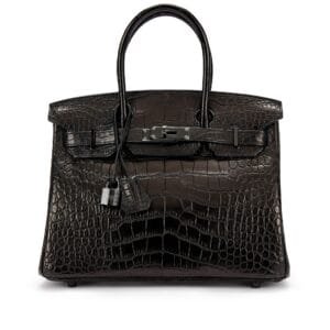 Black Matte Alligator So Black Birkin 30 Black PVD Hardware, 2010