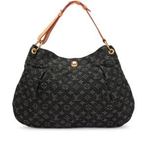 Black Monogram Denim Daily PM Bag Gold Hardware, 2011