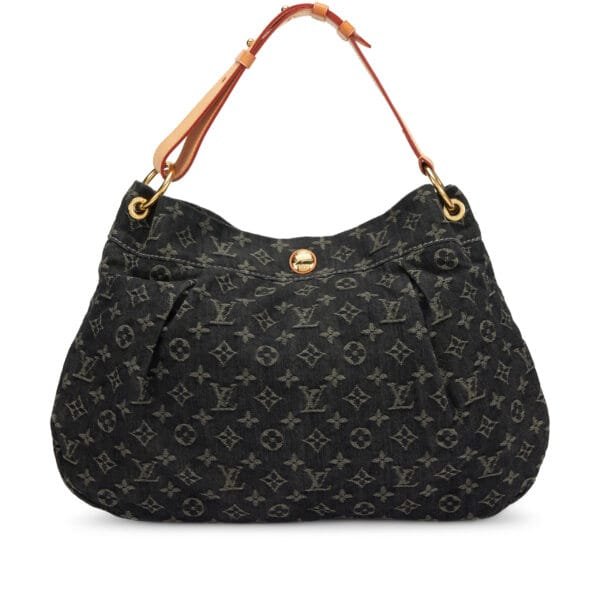 Black Monogram Denim Daily PM Bag Gold Hardware, 2011