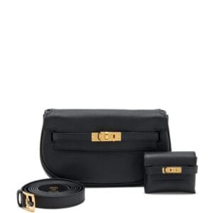 Black Swift Kelly Moove Bag Gold Hardware, 2023