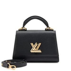 Black Taurillon Twist One Handle BB Bag Gold Hardware, 2022