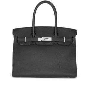 Black Togo Birkin 30 Palladium Hardware, 2021
