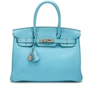 Bleu Atoll Clemence Birkin 30 Palladium Hardware, 2017