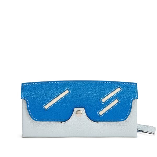 Bleu Brume, Bleu Hydra, Quebracho, Mauve Sylvestre and Naturel Chèvre Mysore In the Loop Wink Glasses Case Palladium Hardware, 2022