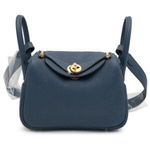 Bleu de Prusse Clemence Mini Lindy 20 Gold Hardware, 2024