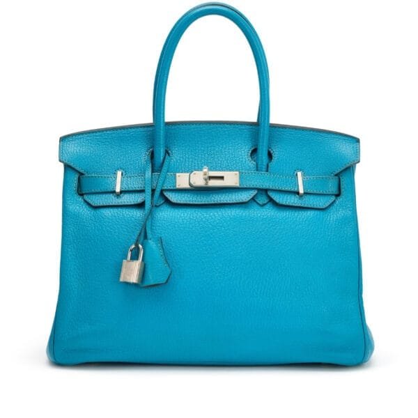 Bleu Frida and Etoupe Chèvre HSS Birkin 30 Brushed Palladium Hardware, 2010