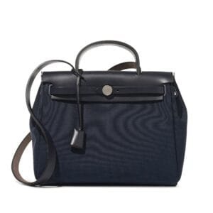 Bleu Indigo Vache Hunter and Bleu Marine Toile Herbag Zip 31 Palladium Hardware, 2020