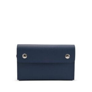 Bleu Navy Epsom Hermèsnap Wallet Palladium Hardware, 2024