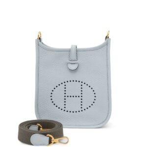 Bleu Pale Clemence Mini Evelyne II TPM 16 Gold Hardware, 2024