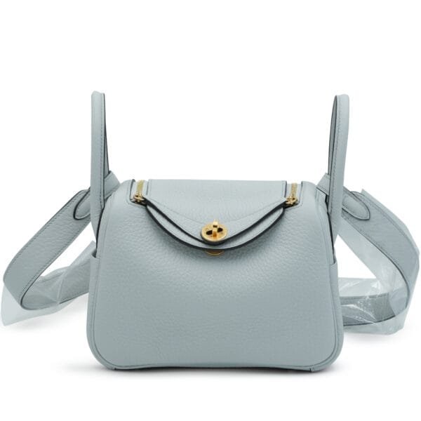Bleu Pale Clemence Mini Lindy 20 Gold Hardware, 2024