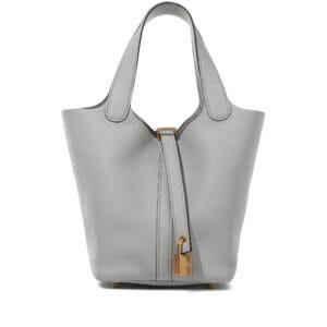 Bleu Pale Clemence Picotin Lock 18 Gold Hardware, 2021