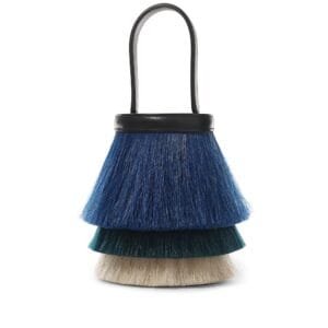 Bleu Thalassa, Vert Fonce and Nata Crin de Cheval Horsehair and Black Evercalf Toupet 18 Palladium Hardware