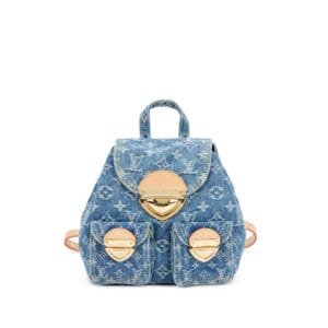 Blue Denim Monogram Venice Backpack Gold Hardware, 2024