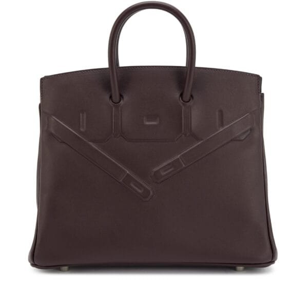 Bordeaux Evercalf Shadow Birkin 25 Palladium Hardware, 2021
