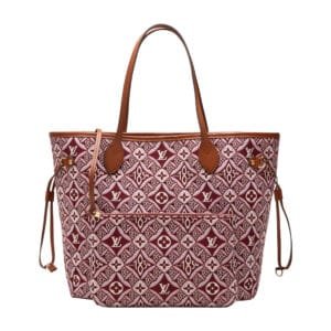 Bordeaux Monogram Since 1854 Jacquard Neverfull MM Gold Hardware