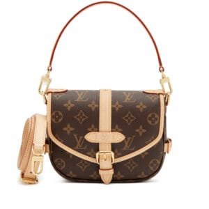 Brown Monogram Canvas Saumur BB Gold Hardware, 2023