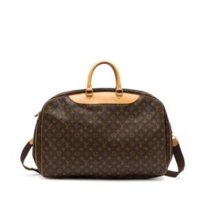 Brown Monogram Coated Canvas Alize 55 Gold Hardware, 1996