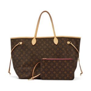 Brown Monogram Coated Canvas Neverfull GM Gold Hardware, 2021