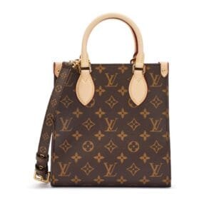 Brown Monogram Coated Canvas Sac Plat BB Gold Hardware, 2021