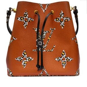 Brown Monogram Giant Jungle Néonoé MM Bucket Bag Gold Hardware, 2019