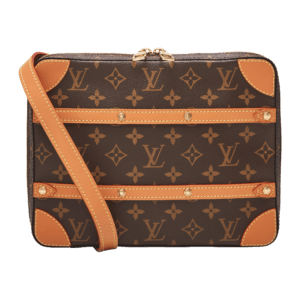 Brown Monogram Soft Trunk Messenger PM Gold Tone Hardware