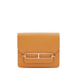 Caramel Chèvre Mysore Roulis Slim Wallet Permabrass Hardware, 2023
