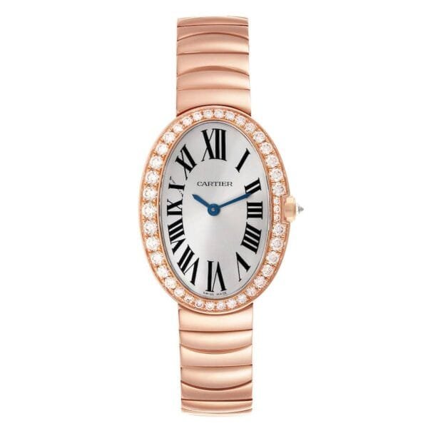Cartier Baignoire (Reference WB520002). A rose gold diamond-set quartz wristwatch. 2014