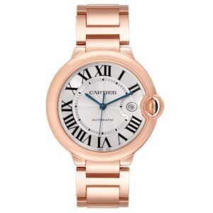 Cartier Ballon Bleu (Reference W69006Z2). A rose gold automatic wristwatch with date. 2016