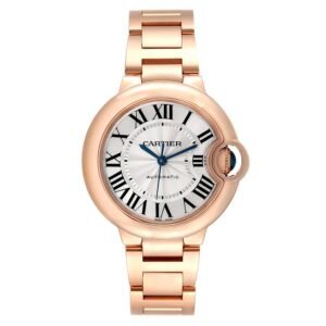 Cartier Ballon Bleu (Reference WGBB0042). A rose gold automatic wristwatch.