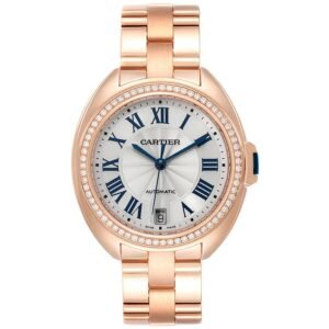 Cartier Cle (Reference WFCL0003). A rose gold automatic wristwatch with date.